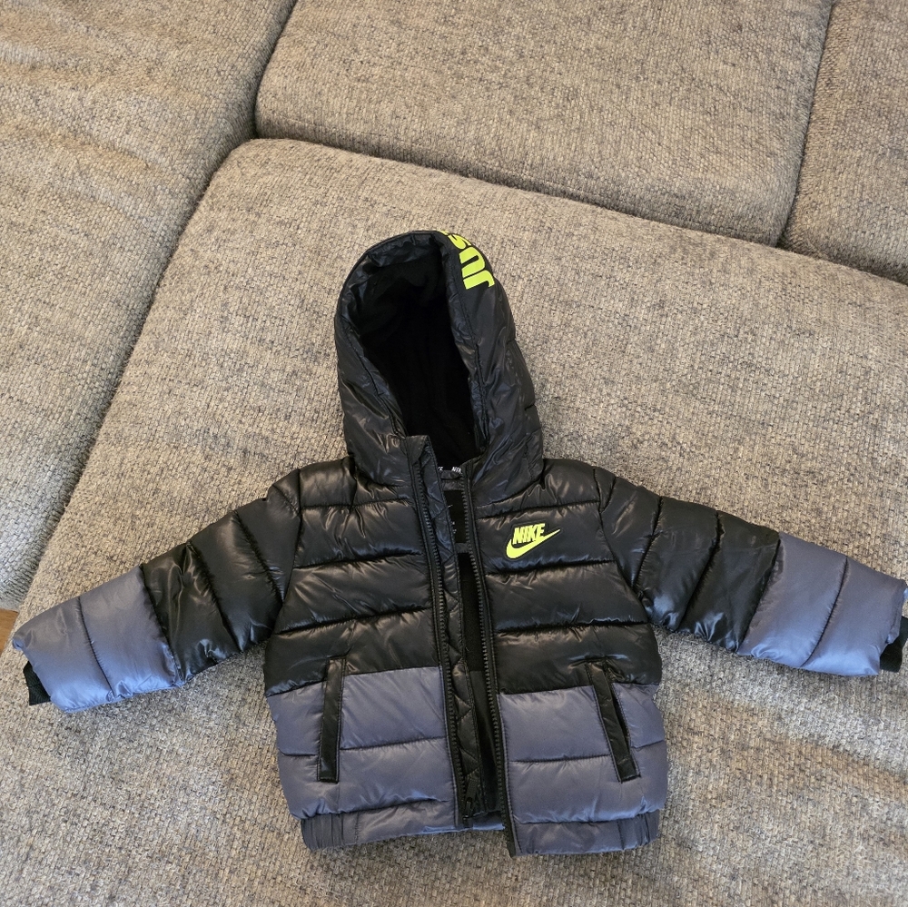 Toddler Boy Nike Colorblock Puffer Heavyweight Jacket